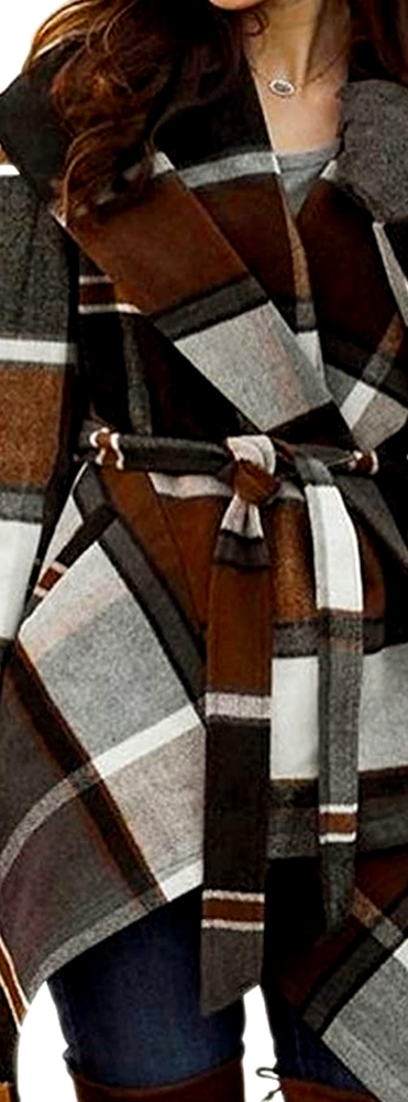 Wool Asymmetrical Wrap Coat